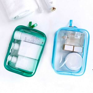 <b>Clear</b> Travel <b>Toiletry</b> Cosmetic Waterproof Quart Size <b>Bag</b> Pvc Makeup Organizer for Women - Product Image 3