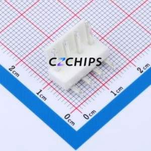 XY-VH3.96-4A21 Wire-to-Board Pin Header Bent Lead Through Hole,P=3.96mm Connector 1x4P 3.96mm Right Angle Insert 4P - Product Image 1