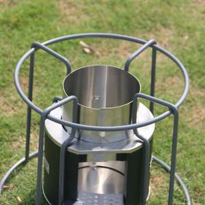 Diğer Tarım Makineleri Ekipmanları Paslanmaz Çelik Barbekü Kamp Yürüyüş Mutfak Gereçleri Aksesuarları Odun Yakmalı Kamp Sobası - Product Image 6