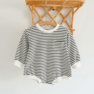 SFS098คอตตอนแขนยาวสำหรับเด็กชุดบอดี้สูท100% kureogiromper - Product Image 3