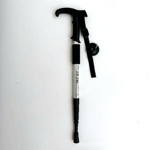 Bâton de randonnée en alliage d'aluminium, 3 ou 4 sections, verrouillage interne, bâton de marche pour la randonnée en plein air - Product Image 1