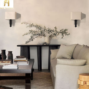 Meubles de maison en bois minimalistes personnalisés Wabi Sabi Table <span class=keywords><strong>console</strong></span> de <span class=keywords><strong>patio</strong></span> vintage support décoratif à trois pieds pour porte d'entrée - Product Image 2