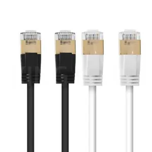 最优惠价格rj45多电缆网络cat7电缆26awg 1m超薄跳线网络多芯电缆
