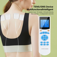 AsTec Nouvelle Arrivée 4 Canaux Portable Rechargeable Ems Tens Unité 10 Modes Électrique Pulse Masseur Corps Soulagement De La Douleur Machine