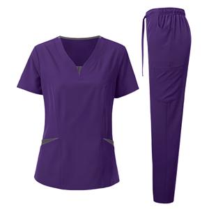 Confortable Respirant Spandex Hôpital Femelle Médical Logo Personnalisé Soins Infirmiers Scrubs Uniformes Ensembles Yoga Jogger uniforme médical - Product Image 6