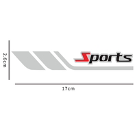 Autocollant de rétroviseur professionnel personnalisé pour voitures de sport Autocollant de logo de voiture étanche