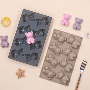 <span class=keywords><strong>Stampo</strong></span> in Silicone a Forma di Orso con 8/12 Cavità per Mousse, Cioccolato, Pudding e Dessert da Tè Pomeridiano - Product Image 1