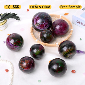 Esfera de Cristal al por Mayor, Esfera de Ágata Natural Colorida para Decoración Fengshui - Product Image 3