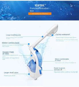 Personalización y traje Máscara de esnórquel con instalación de cámara desmontable Crivit Full-Face Dive Musk - Product Image 5