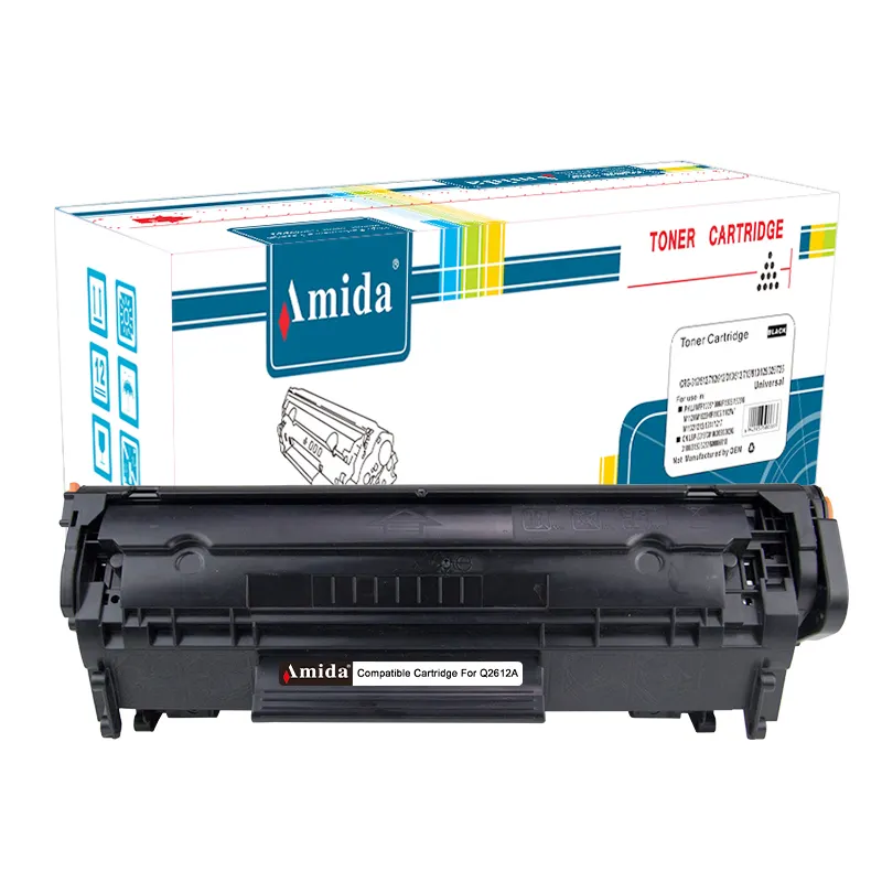 अमिदा टोनर Q2612A Q2612X Q2612XL हिमाचल प्रदेश प्रिंटर के लिए संगत 12A 12X 12XL Toner कारतूस