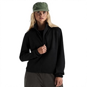 Chaqueta Softshell Negra de Manga Larga para Mujer, Transpirable, de Poliéster, para Otoño - Product Image 1