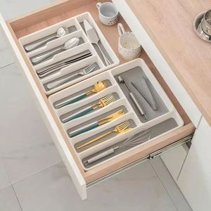 Nouvelle Tendance 2025 : Organisateur de Couverts Multifonctionnel et Réglable en Plastique pour Tiroir de Cuisine (Cuillères, Fourchettes, Ustensiles) - Product Image 6