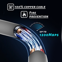 15 pies Starlink Gen 3 Cable Satélite Internet kit V3 Cable de repuesto Starlink Accesorios para gen3 / V4 SPX trade