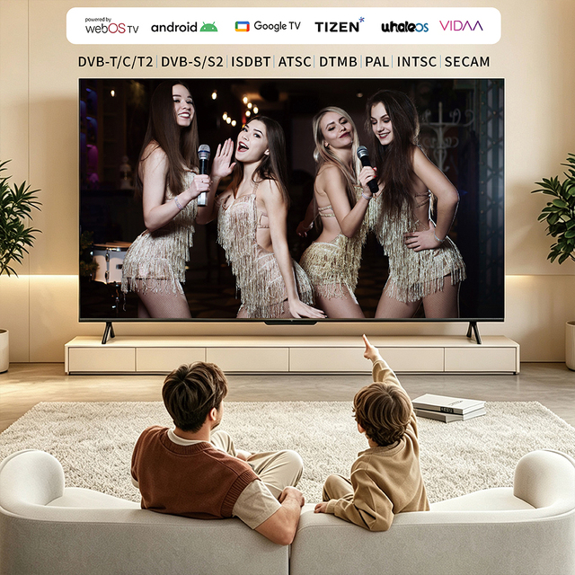 Smart TV Manufacturer 24 32 43 50 55 65 70 75 85 100 110 4K LCD LED Television SKD LCD Television Mini LED TV Global