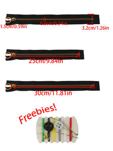 5 #   Chaîne longue en métal à dents en laiton doré, personnalisable, sans fluorure, durable, pour sacs de mode et textiles de maison - Product Image 6