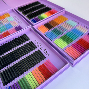 Mới Đến Lớn Lông Mi Khay 80 Hàng Màu Lông Mi Nhãn Hiệu Riêng Tự Nhiên Mềm Lông Mi Mở Rộng Với Giấy Sang Trọng Hộp - Product Image 3