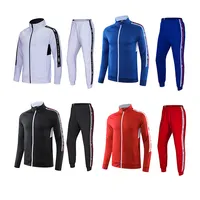 Set Pakaian Olahraga Pria Musim Gugur, Setelan Jaket Lari 2 Potong, Pakaian Olahraga Pria Musim Gugur Musim Dingin