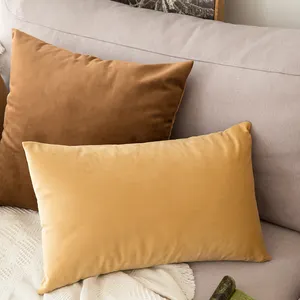 Super morbido di Lusso di Stile 24x24 cuscini di velluto della decorazione della casa ambra cuscini di copertura 18x18 cuscino soggiorno copertura per safa letto auto