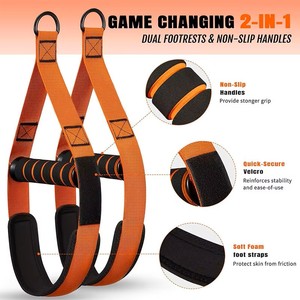 Bandes de résistance TPE robustes pour hommes et femmes, <span class=keywords><strong>avec</strong></span> étriers pour les pieds, pour un entraînement complet du corps - Product Image 6