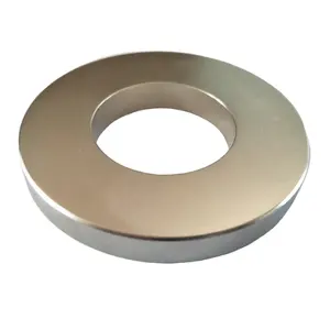 High Power Permanent Strong Large Big NdFeb Ring 100mm N45 N52 Radial Diametrically Magnetized Neodymium Ring Magnet 100x50x10