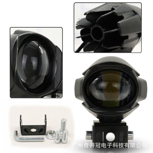 QideWin Motorcycle Spotlight 12V LED 6000K IP67 Universal Fit External Headlight - Product Image 3