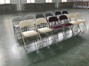 كرسي معدني عالي الجودة للبيع بالجملة مع قماش معدني - Product Image 4