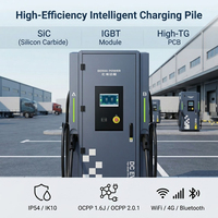 BEIHAI POWER Station de recharge DC au sol 180 kW, double prises, RFID et code QR, borne de recharge rapide pour véhicules électriques, pour usage public