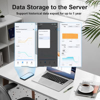 Station météo intelligente WIFI avec compatibilité avec l'application Tuya Smart Life, RF433MHZ, utilisation en extérieur et en garage, capteur de température et d'humidité