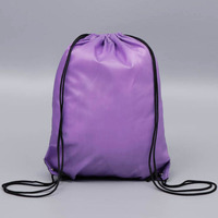 Sac à dos à cordon en polyester imperméable, sac de sport publicitaire tendance pour marathon, sac en tissu à cordon
