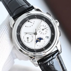 Reloj de Pulsera Clásico para Hombre con Calendario Perpetuo, Multifunción, Automático, con Indicador de Fase Lunar, Correa de Cuero, Estilo Elegante - Product Image 3
