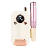 Lime à ongles électrique portable professionnelle à grande vitesse 45000 tr/min avec écran LCD HD, faible bruit, rechargeable, perceuse à ongles