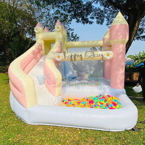 Castillo inflable comercial para niños con tobogán acuático gigante para exteriores y piscina de pelotas - Product Image 5