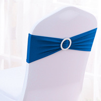 Nouvelles Housses de Chaise Décoratives pour Mariage avec Élastique Spandex et Boucle Coulissante pour Usage Domestique