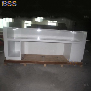 Mostrador de cajero personalizado para tienda de café, uso comercial, alta calidad L, mármol afilado, barra de café de madera, contador de cajero - Product Image 4