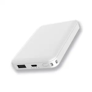 5000mAh Mini Tragbare 2,1 EINE Ausgang Power Bank Angepasstes Logo Ultra Slim Power Bank Ladegerät