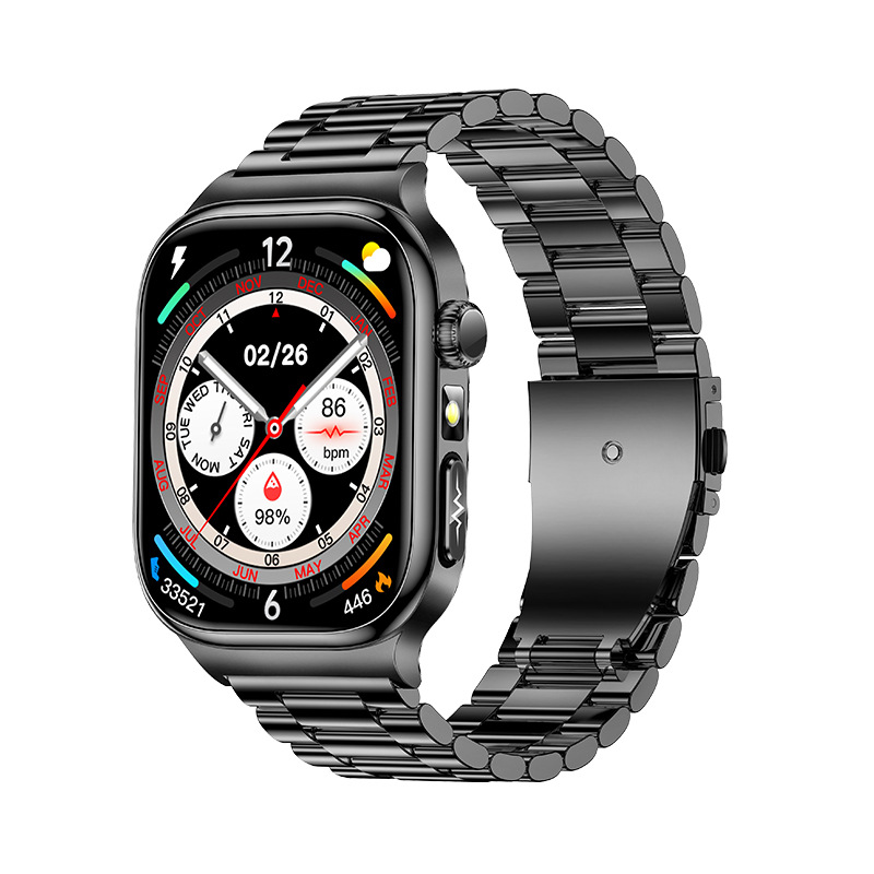 Bracelet de montre en acier noir