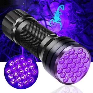 ไฟฉายยูวี 21Led 395Nm แบล็คไลท์สำหรับการตรวจจับแมงป่องและการตรวจสอบเรืองแสงใช้ในอุตสาหกรรมตัวเครื่องอลูมิเนียมอัลลอยด์ - Product Image 1