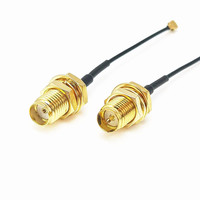 Câble de connexion IPEX vers SMA - Connecteur femelle WIFI/GSM/3G/4G avec trou interne fileté externe et broches pour adaptateur SMA vers IPEX