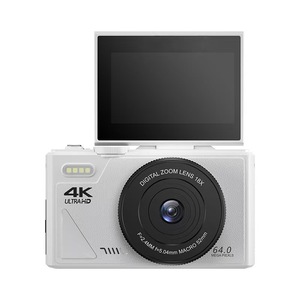 กล้องดิจิตอล 4K Ultra Hd 64.0 ล้านพิกเซล 18X ซูมดิจิตอล เลนส์มาโคร 52 มม. สำหรับการเดินทางเซลฟี่ใช้สำหรับนักเรียน - Product Image 1