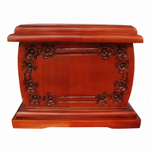 โกศไม้สไตล์อเมริกันสมัยใหม่ ทำด้วยมือ พร้อมโลโก้สั่งทำพิเศษ สำหรับงานศพและฝังศพชายหญิง ราคาประหยัด - Product Image 1