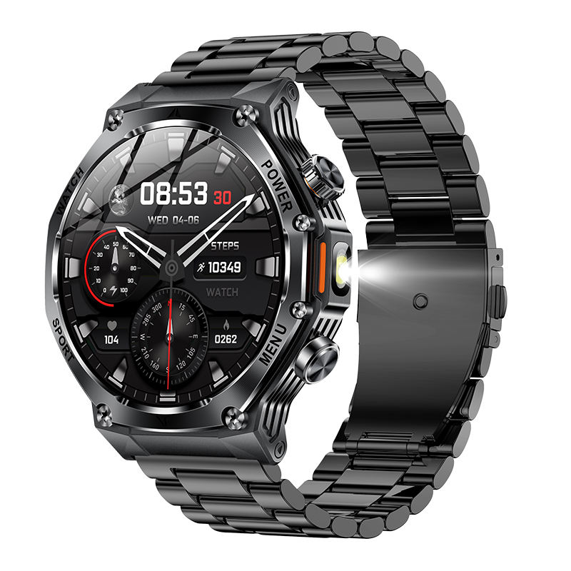 2026 AK82 Smartwatch 1.8'' Inch with Flashlight BT Call Heart Rate Blood Oxygen Sports Mode Message Reminder Relojes SmartWatch