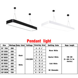 LED Modern Ceiling Light Surface Mount Panel Rectangle <strong>Lighting</strong> <strong>Fixture</strong> Bedroom Living Room <strong>Office</strong> Ceiling Lamp - Product Image 2