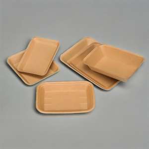 Bandeja de Papel Kraft Resistente al Aceite, Contenedor de Papel Desechable en Forma de Barco para Comida Cocinada, Hamburguesas - Product Image 3