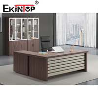 Ekintop table de bureau en bois de luxe avec chaises design bureau de direction ensemble mobilier de bureau