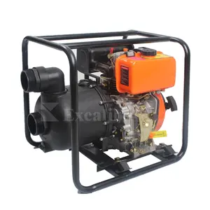 Diesel engine mini portable Water Pump Chemical plastic pump body with manual start