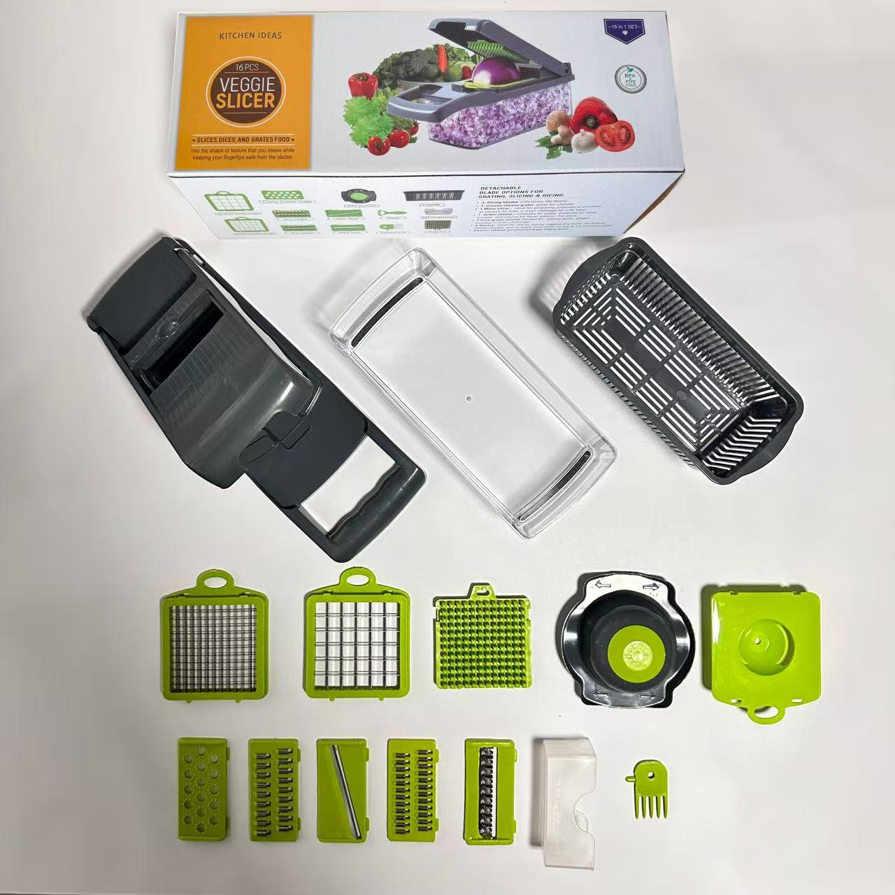 Juego de 15 piezas con forma cuadrada de 11 cuchillas