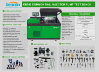 Banco de Pruebas CE708 EUI EUP HEUI para Bombas Inyectoras de Combustible Diésel Common Rail CR3000A