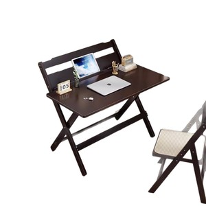 <b>Foldable</b> bamboo <b>desk</b>, study table, no installation required, suitable for <b>small</b> apartments, students, and home use, movable - Product Image 4