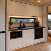 Maison mobile préfabriquée, conteneur extensible épaissi, mini-maison avec salle de bain, prête pour les hôtels