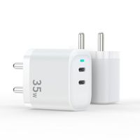 Chargeur USB d'usine 30W 35W 45W 65W avec boîte cadeau OEM, prise de charge PD, double ports, charge rapide pour téléphone portable